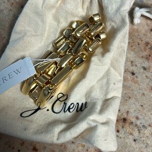 Chain link gold j.crew bracelet